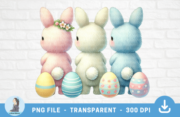 Download Pastel Easter Bunny with Flowers PNG - Bunny with flowers png Collection